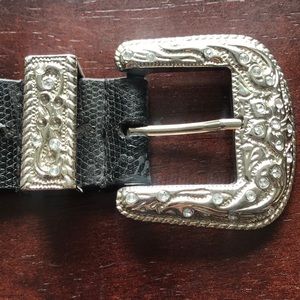 Belt studded 40-1/2” long, 1-1/2” wide with buckle